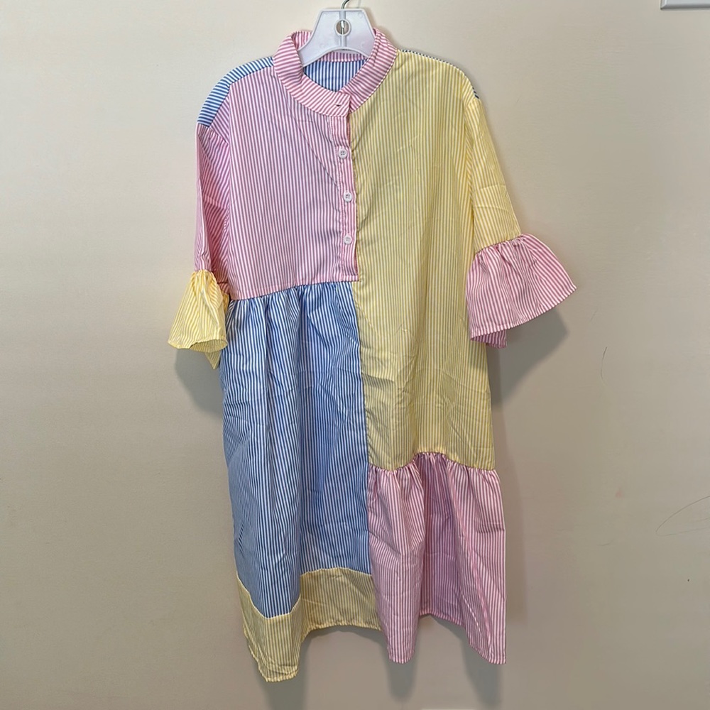 NWOT SHEIN KIDS Patchwork dress size 11-12Y